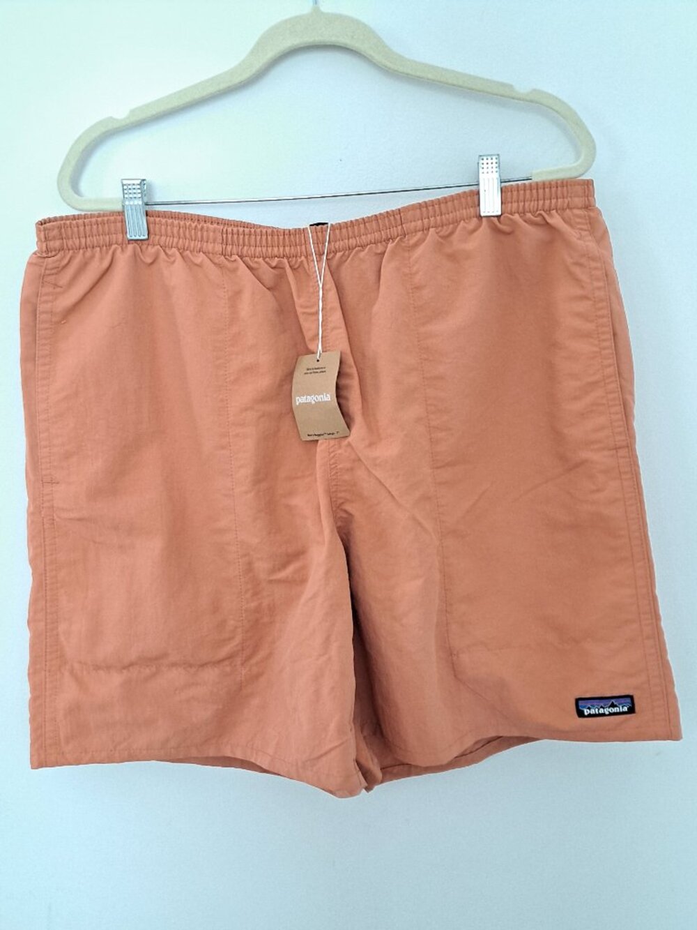 NWT Patagonia Baggies Long 7" Shorts Sienna Clay